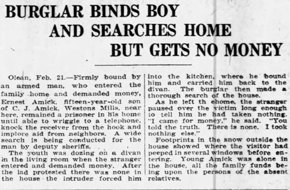 News from February 21, 1924